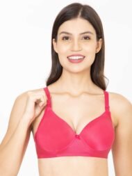 Push UP Padded Pink Comfort Fit Cotton Bra