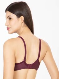 Push UP Padded Maroon Comfort Fit Cotton Bra - Image 4