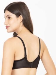 Push UP Padded Black Comfort Fit Cotton Bra - Image 4