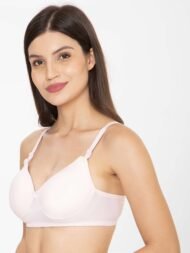 Push UP Padded Light Pink Pink Comfort Fit Cotton Bra - Image 4