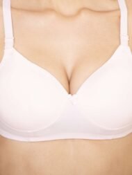 Push UP Padded Light Pink Pink Comfort Fit Cotton Bra - Image 5