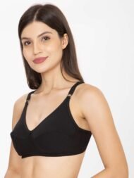 Kiran Black Comfort Fit CottonBra - Image 3