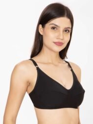 Kiran Black Comfort Fit CottonBra - Image 2