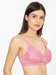 Love Pad Pink Comfort Fit Cotton Bra - Image 2