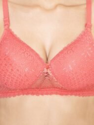 Love Pad Dark Pink Pink Comfort Fit Cotton Bra - Image 3