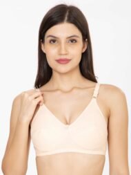 Clovia Orange Comfort Fit Cotton Bra