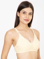 Clovia Yellow Comfort Fit Cotton Bra - Image 3