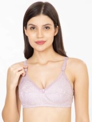 Alishan Purple Comfort Fit CottonBra