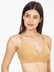 Kiran Beige Comfort Fit CottonBra - Image 2