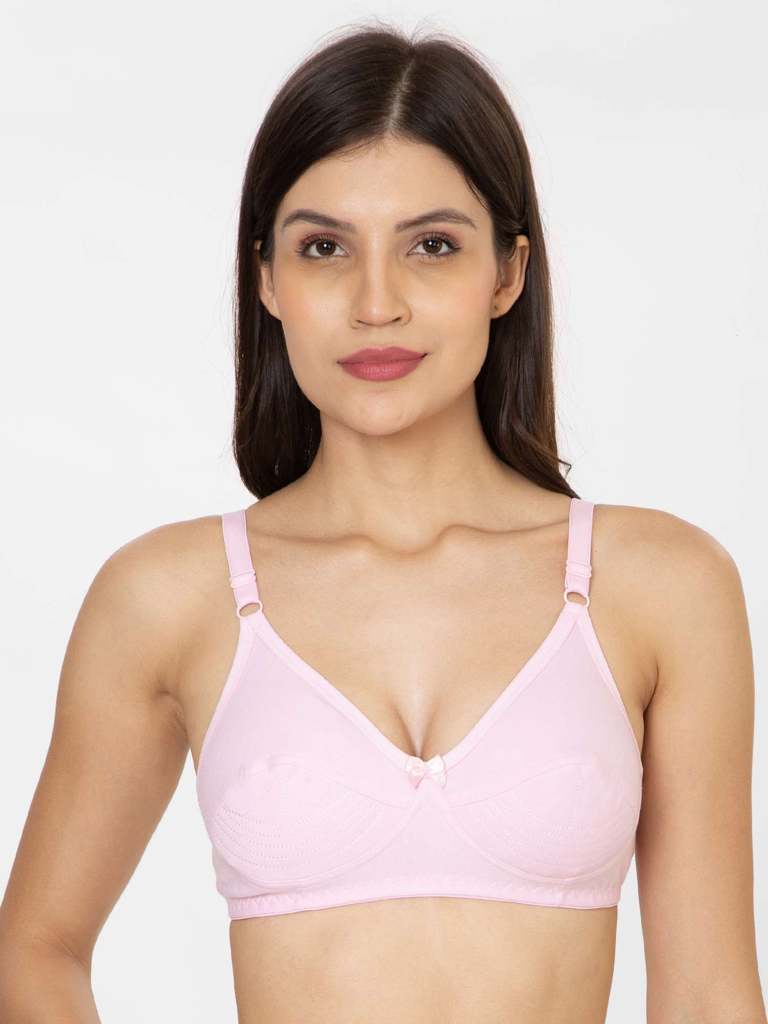 0P5A2347.jpg Clovia Purple Comfort Fit Cotton Bra - Image 1