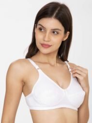 Clovia White Comfort Fit Cotton Bra - Image 3