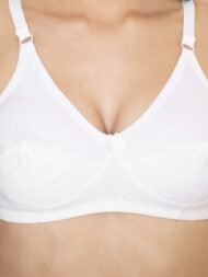 Clovia White Comfort Fit Cotton Bra - Image 6