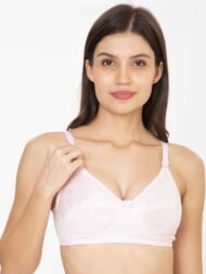 Alishan Pink Comfort Fit CottonBra