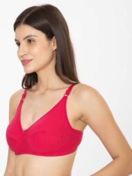 Kiran Pink Comfort Fit CottonBra - Image 3