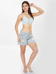 Forever Sky Blue Blue Comfort Fit CottonBra - Image 6