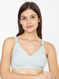 Forever Sky Blue Blue Comfort Fit CottonBra