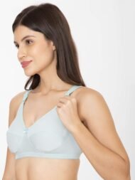 Forever Sky Blue Blue Comfort Fit CottonBra - Image 3