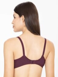 Clovia Maroon Comfort Fit Cotton Bra - Image 5