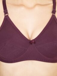 Clovia Maroon Comfort Fit Cotton Bra - Image 6
