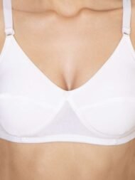 Kiran White Comfort Fit CottonBra - Image 5