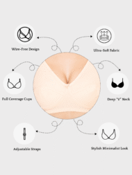 Clovia Orange Comfort Fit Cotton Bra - Image 7