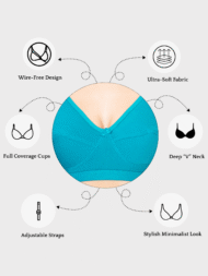 Trylo Blue Comfort Fit CottonBra - Image 7