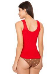Red Comfort Fit Cotton Camisoles For Women - Image 4